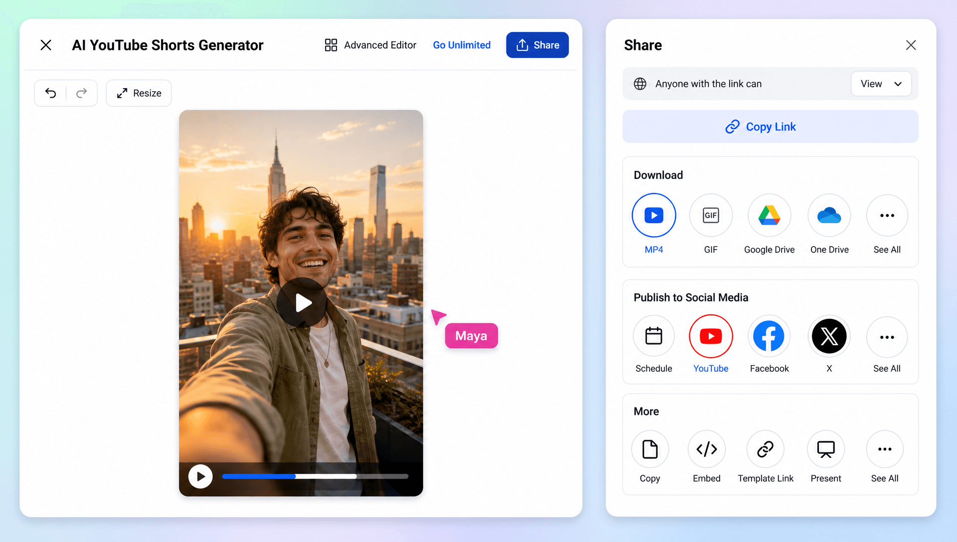 AI YouTube Shorts Generator – Create Viral Short Videos from any URL AI YouTube Shorts Generator – Create Viral Short Videos from any URL